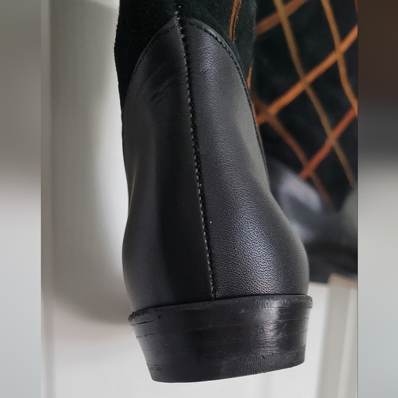 Siamanto black leather/suede boots size 8 ½ - Picture 8 of 15